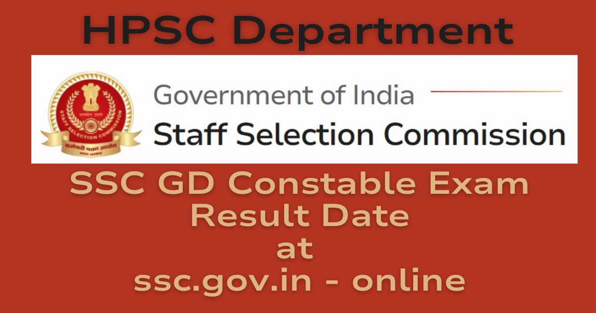 SSC GD Constable Result online